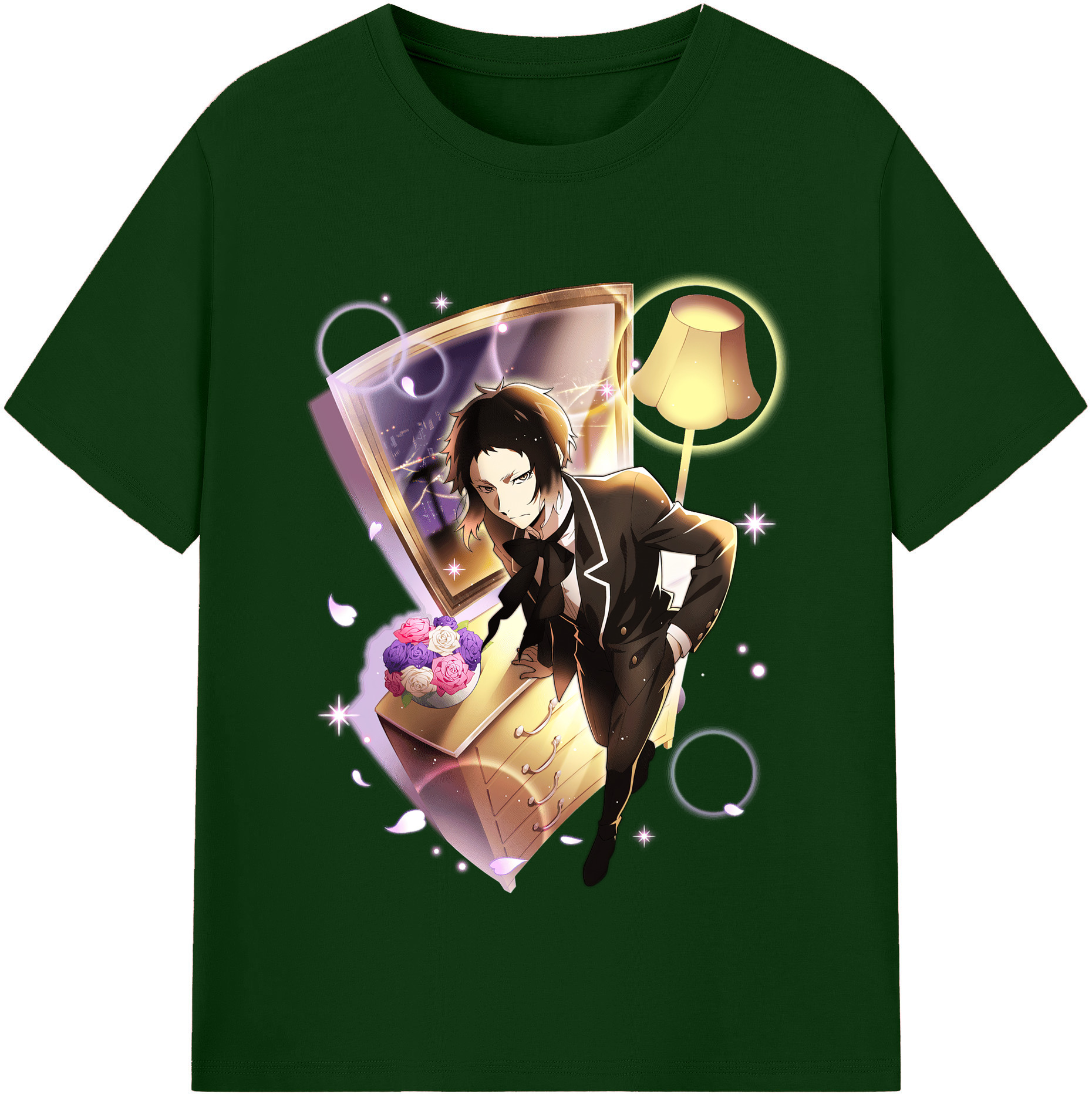 （画像用） 文豪ストレイドッグス Bungo Stray Dogs 綿100％半袖Tシャツ（フロントプリント）